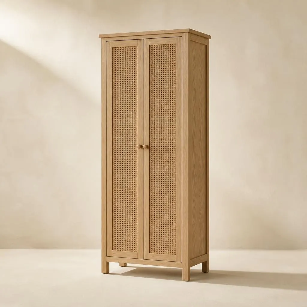 Cane-Door Wardrobe