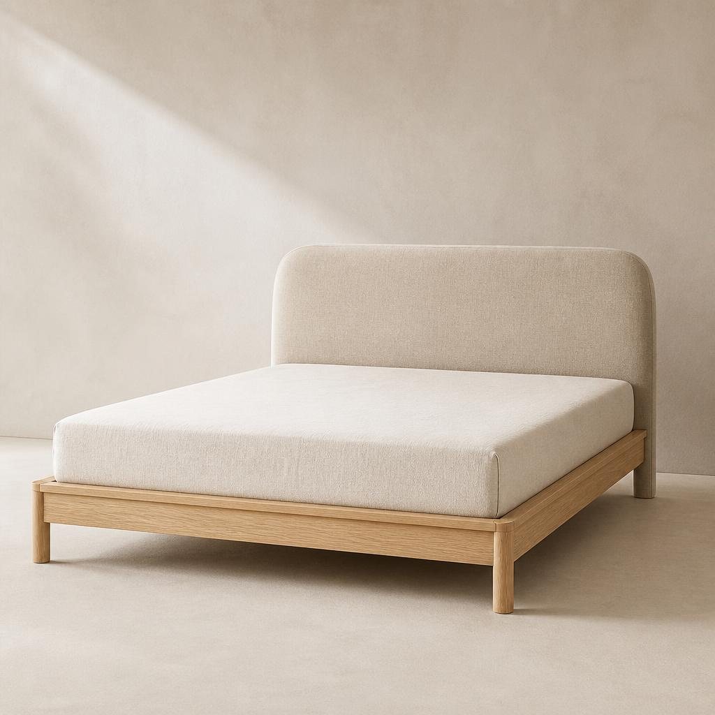 Upholstered Linen Bed
