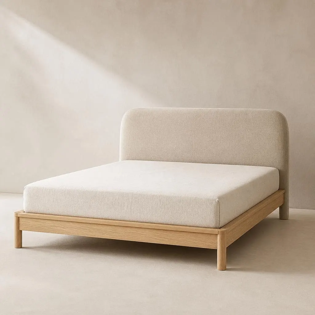 Upholstered Linen Bed